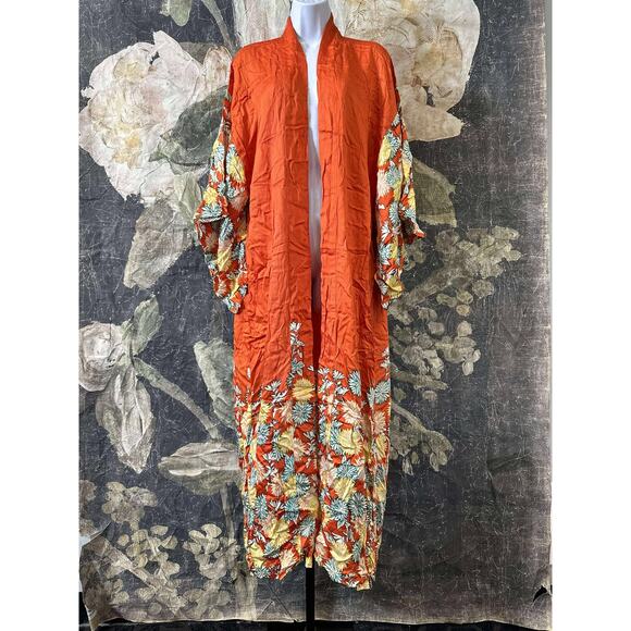 New Free People Siren Floral Print Kimono One Size0 - Picture 6 of 7